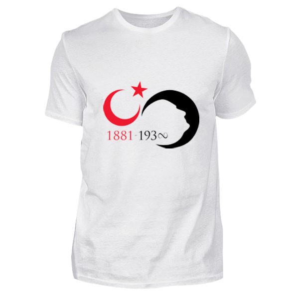 Atatürk Silüeti ve Ay Yıldız Temalı Tişört